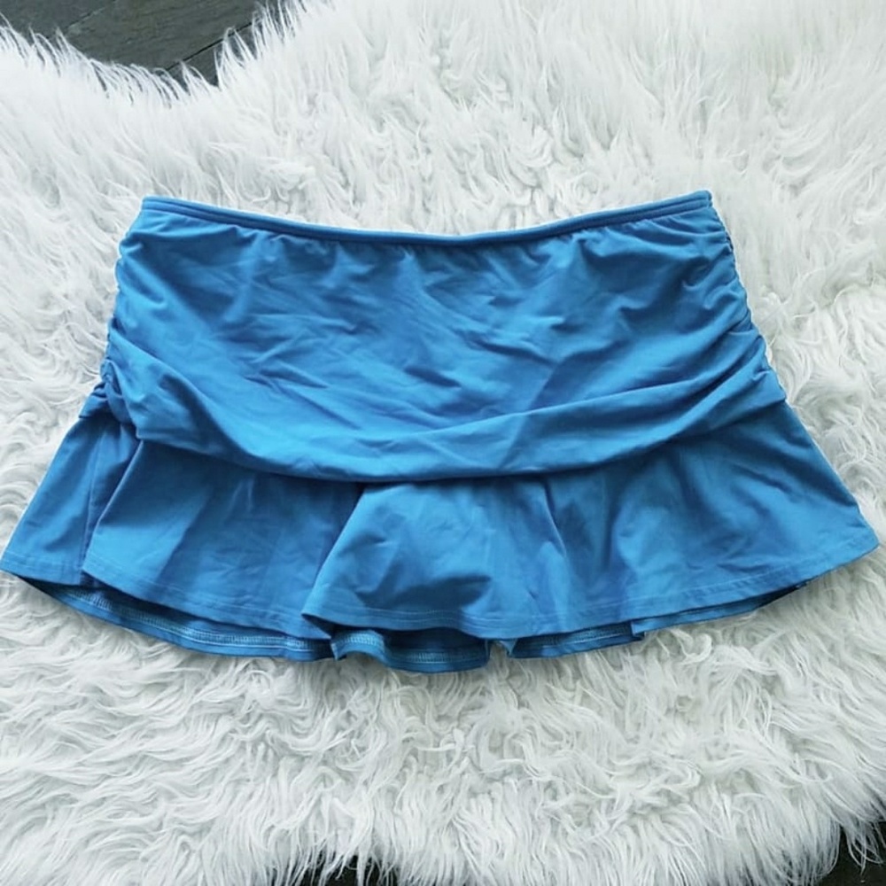Land's End Swim Ruffled Skort